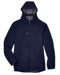 Men's Glacier Insulated Three-Layer Fleece Soft Shell Hood Jacket with Detachable Hood
