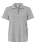 Women's Relay Heathered Stripe Polo