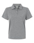 Women's Relay Heathered Stripe Polo