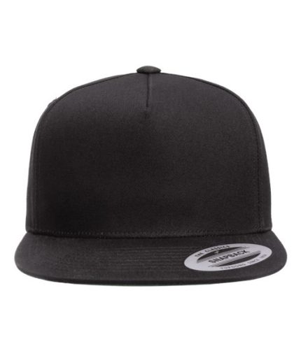 Five-Panel Cotton Twill Snapback Cap