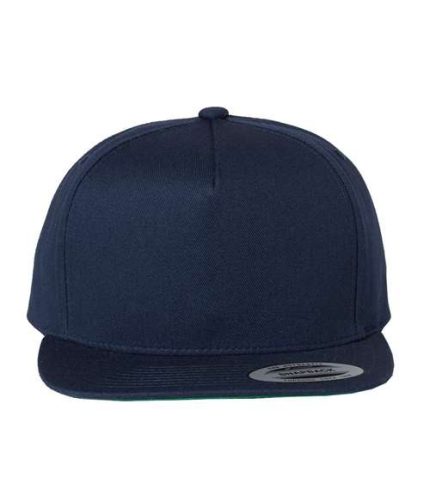 Five-Panel Cotton Twill Snapback Cap