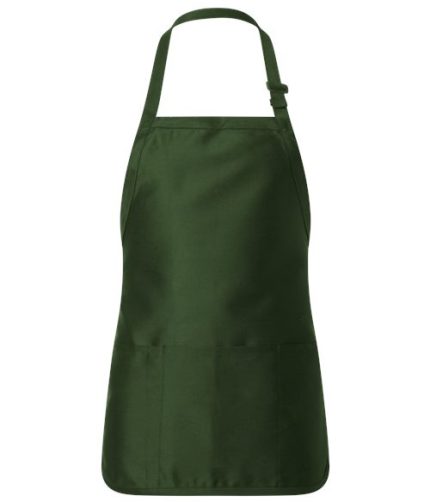 Full-Length Apron with Pouch Pocket